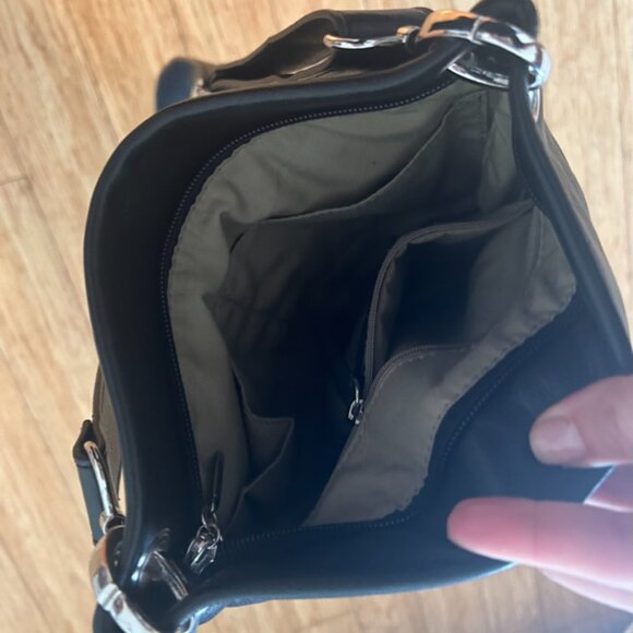 Margot New York Mickey Double Zip Hobo Cross Body Bag - Picture 3 of 4